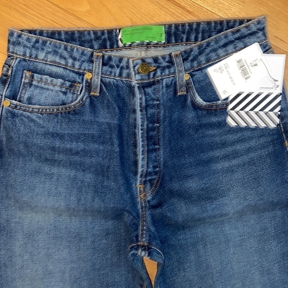NWT Sandrine Rose Straight Leg Button-Fly Jean in Indigo, size 29 - Picture 5 of 12